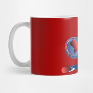 NHL -DC RWB Stick Blue Red Puck Mug